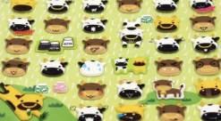 Cattle Emoji Puffy Sticker