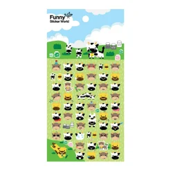 Cattle Emoji Puffy Sticker