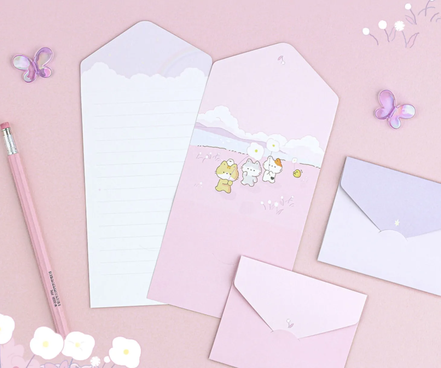 Ccoso Kitty Folding Card Set