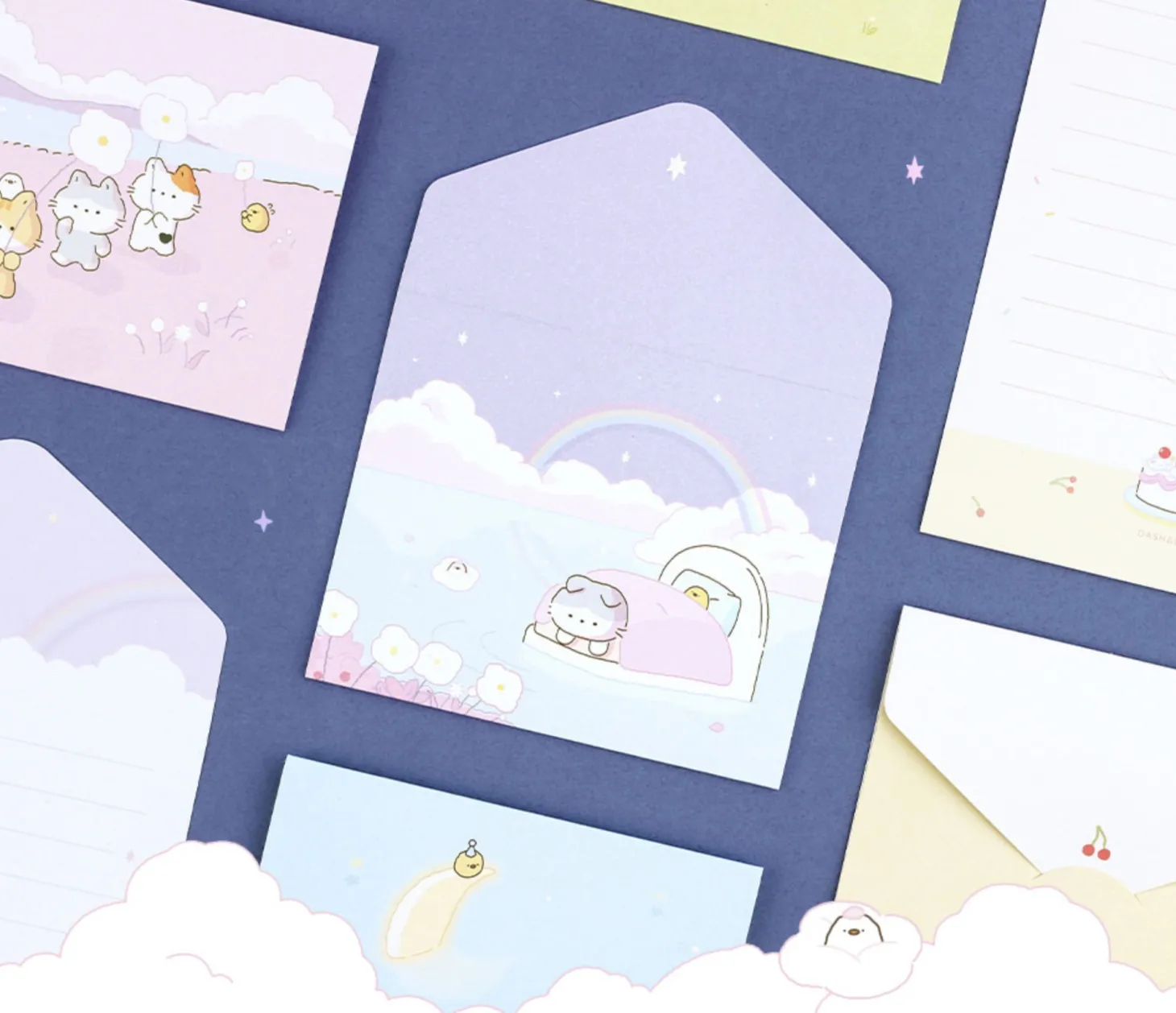 Ccoso Kitty Folding Card Set