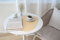 Checkered Vegan Leather Placemat