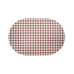 Checkered Vegan Leather Placemat