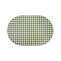 Checkered Vegan Leather Placemat