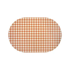 Checkered Vegan Leather Placemat