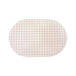 Checkered Vegan Leather Placemat