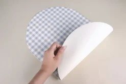 Checkered Vegan Leather Placemat