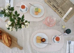 Checkered Vegan Leather Placemat