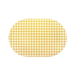 Checkered Vegan Leather Placemat