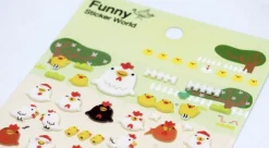 Chicken Emoji Puffy Sticker