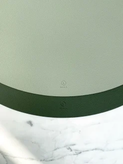 Circle Edge Leather Dining Placemat
