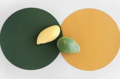 Circle Edge Leather Dining Placemat