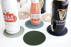 Circle Edge Leather Tea Coaster