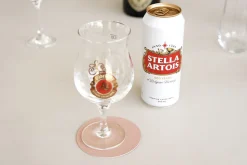 Circle Edge Leather Tea Coaster