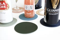 Circle Edge Leather Tea Coaster