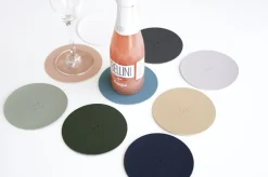 Circle Edge Leather Tea Coaster