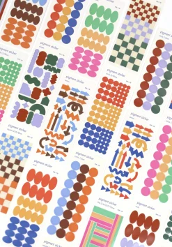 Circle Pigment See-through Sticker