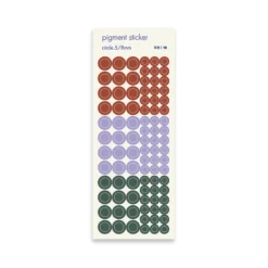 Circle Pigment See-through Sticker