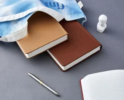 Classic Genuine Leather Lined Notebook