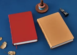 Classic Genuine Leather Lined Notebook