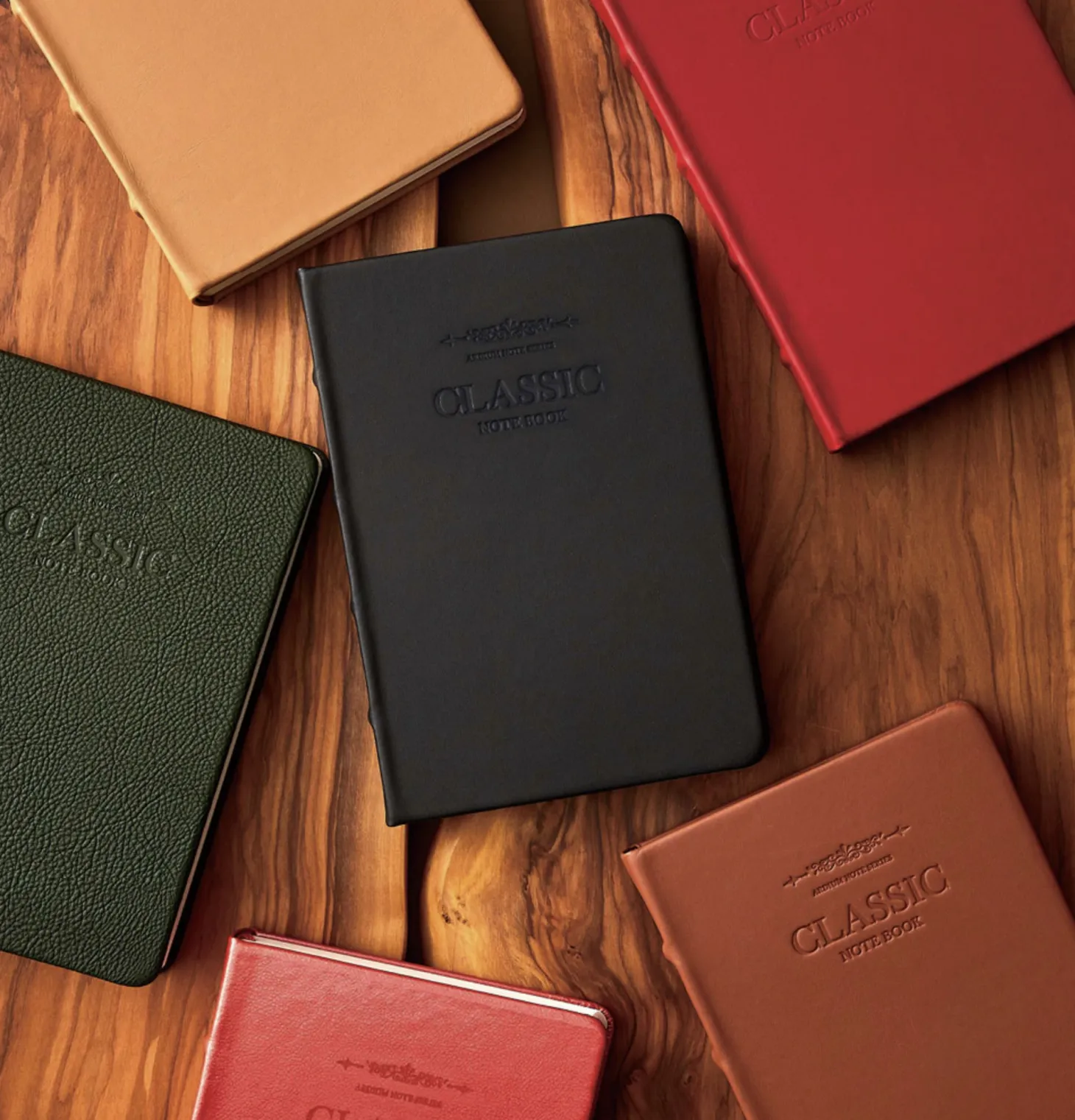 Classic Genuine Leather Lined Notebook