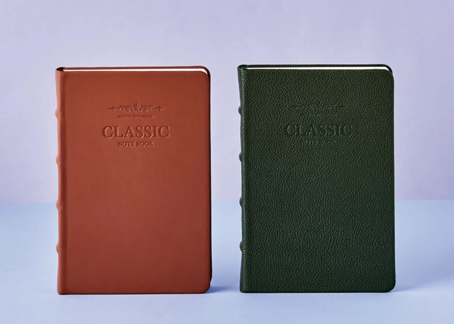 Classic Genuine Leather Lined Notebook