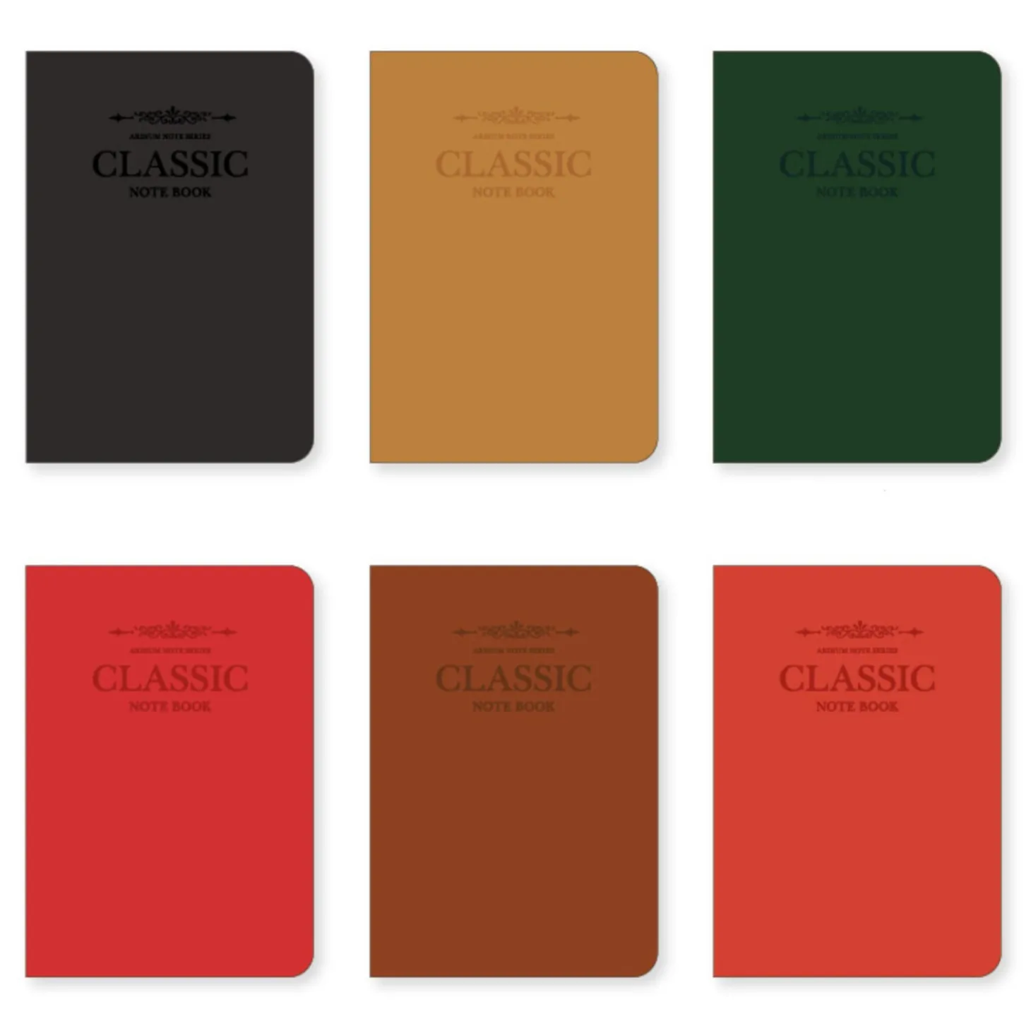 Classic Genuine Leather Lined Notebook