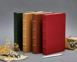 Classic Genuine Leather Lined Notebook