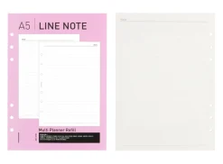 Classic 6 Ring A5 Lined Note Refill