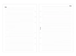 Classic 6 Ring A5 Lined Note Refill