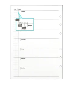 Classic 6 Ring A5 Planner Refill