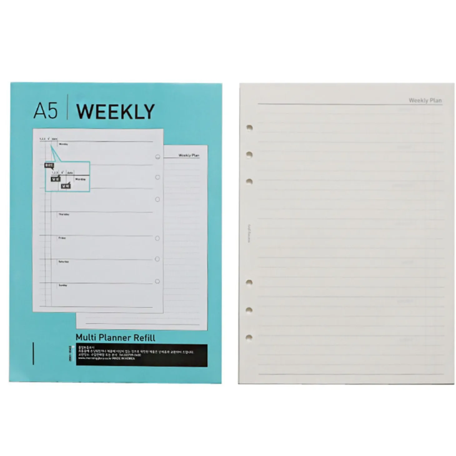 Classic 6 Ring A5 Planner Refill