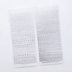 Classic Typo Alphabet Slim Sticker
