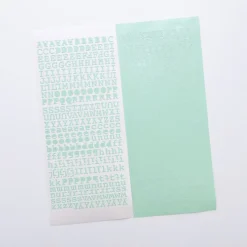 Classic Typo Alphabet Slim Sticker