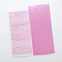 Classic Typo Alphabet Slim Sticker