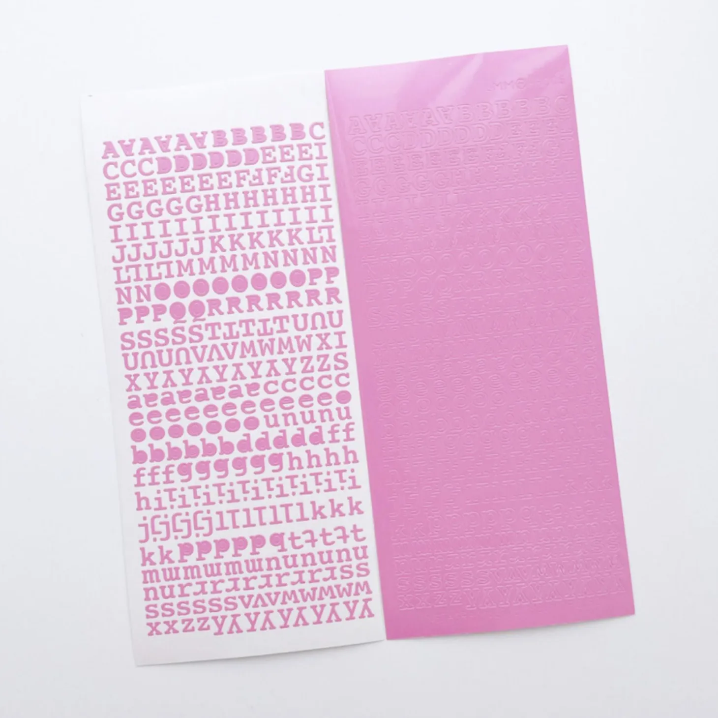 Classic Typo Alphabet Slim Sticker
