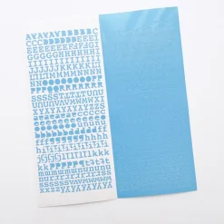 Classic Typo Alphabet Slim Sticker