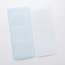 Classic Typo Alphabet Slim Sticker