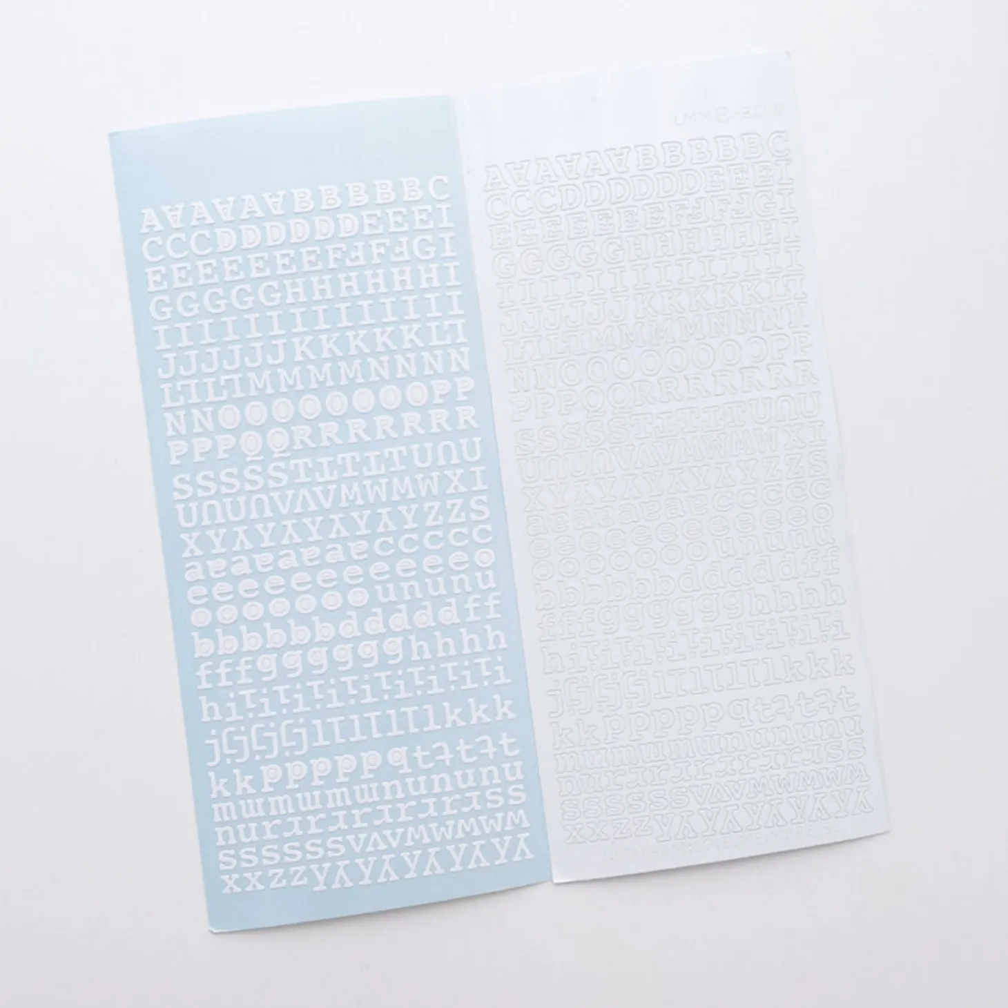 Classic Typo Alphabet Slim Sticker