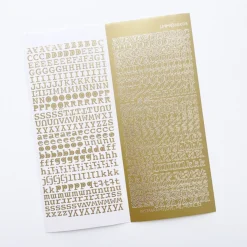 Classic Typo Alphabet Slim Sticker