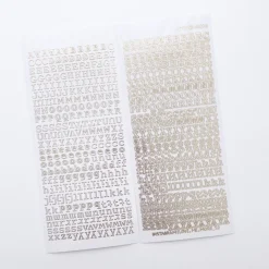 Classic Typo Alphabet Slim Sticker