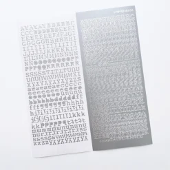 Classic Typo Alphabet Slim Sticker