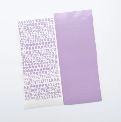 Classic Typo Alphabet Slim Sticker
