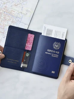 Classy Anti Skimming Passport & SIM Card Case
