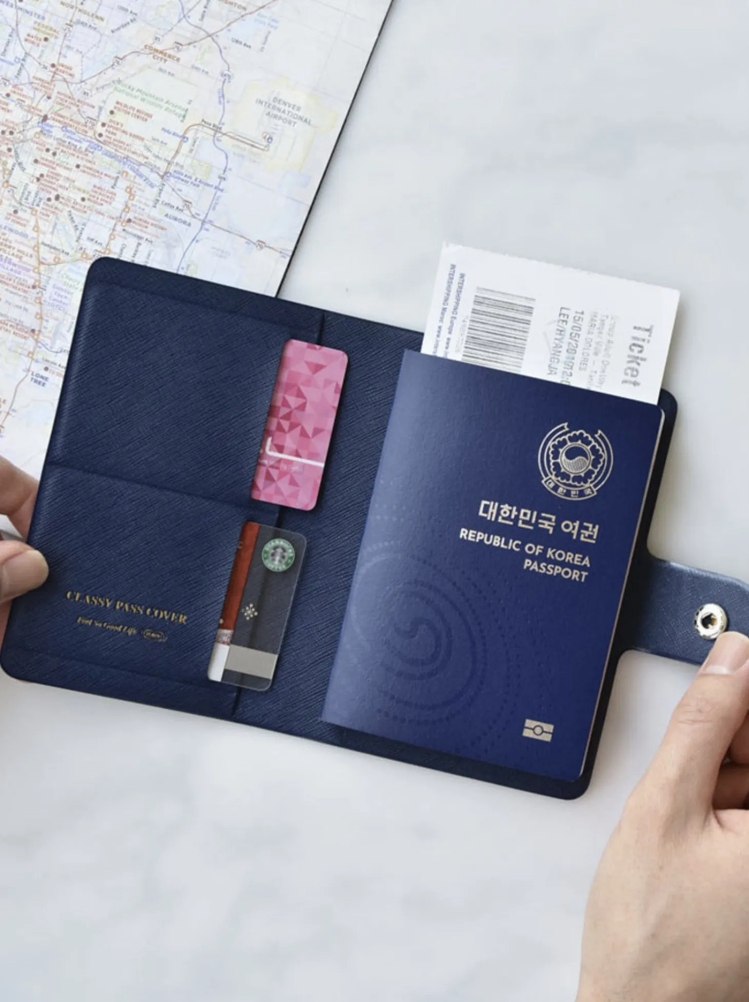 Classy Anti Skimming Passport & SIM Card Case