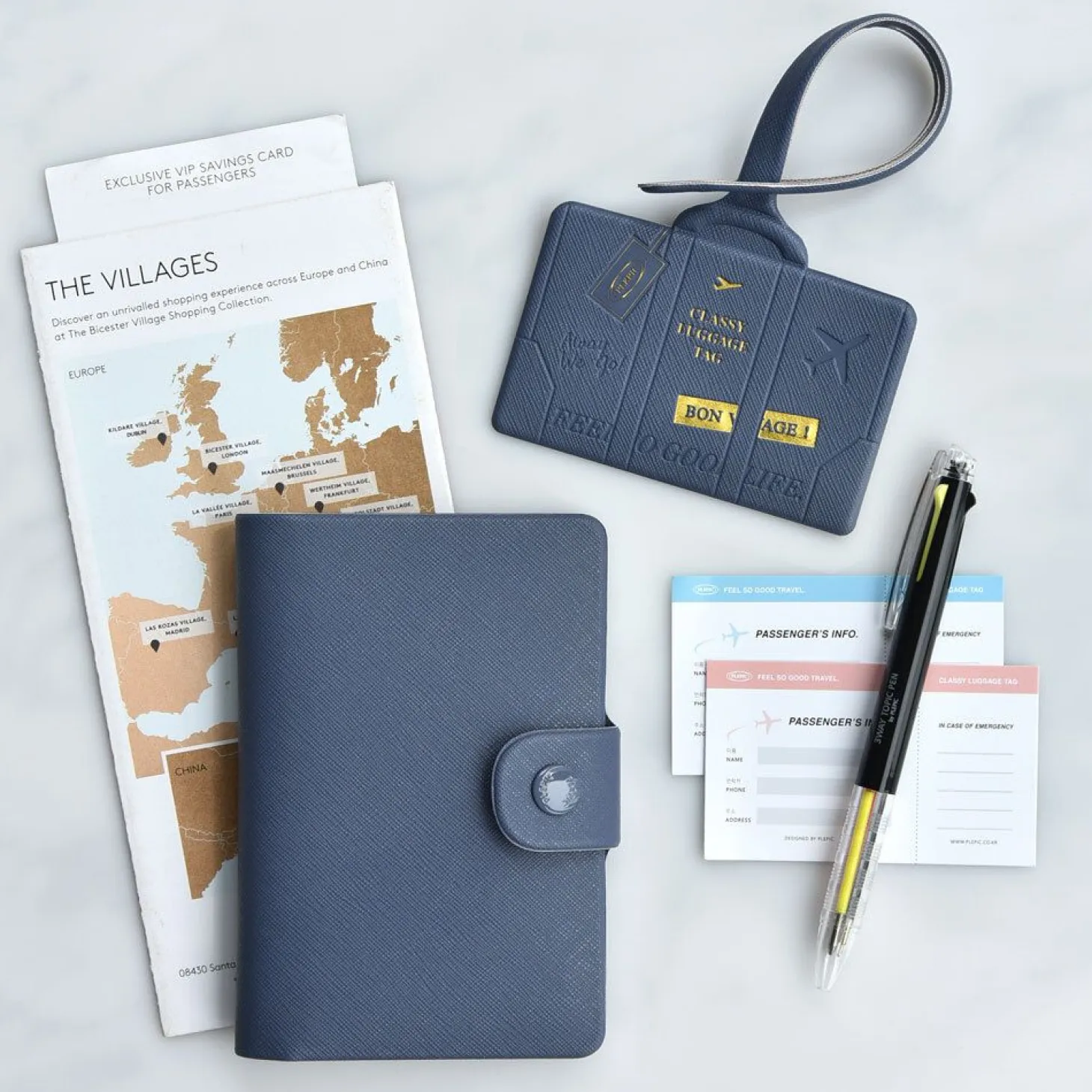 Classy Anti Skimming Passport & SIM Card Case