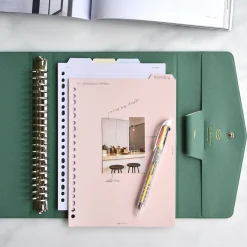 Classy Gentle 20 Ring A5 Binder Clutch