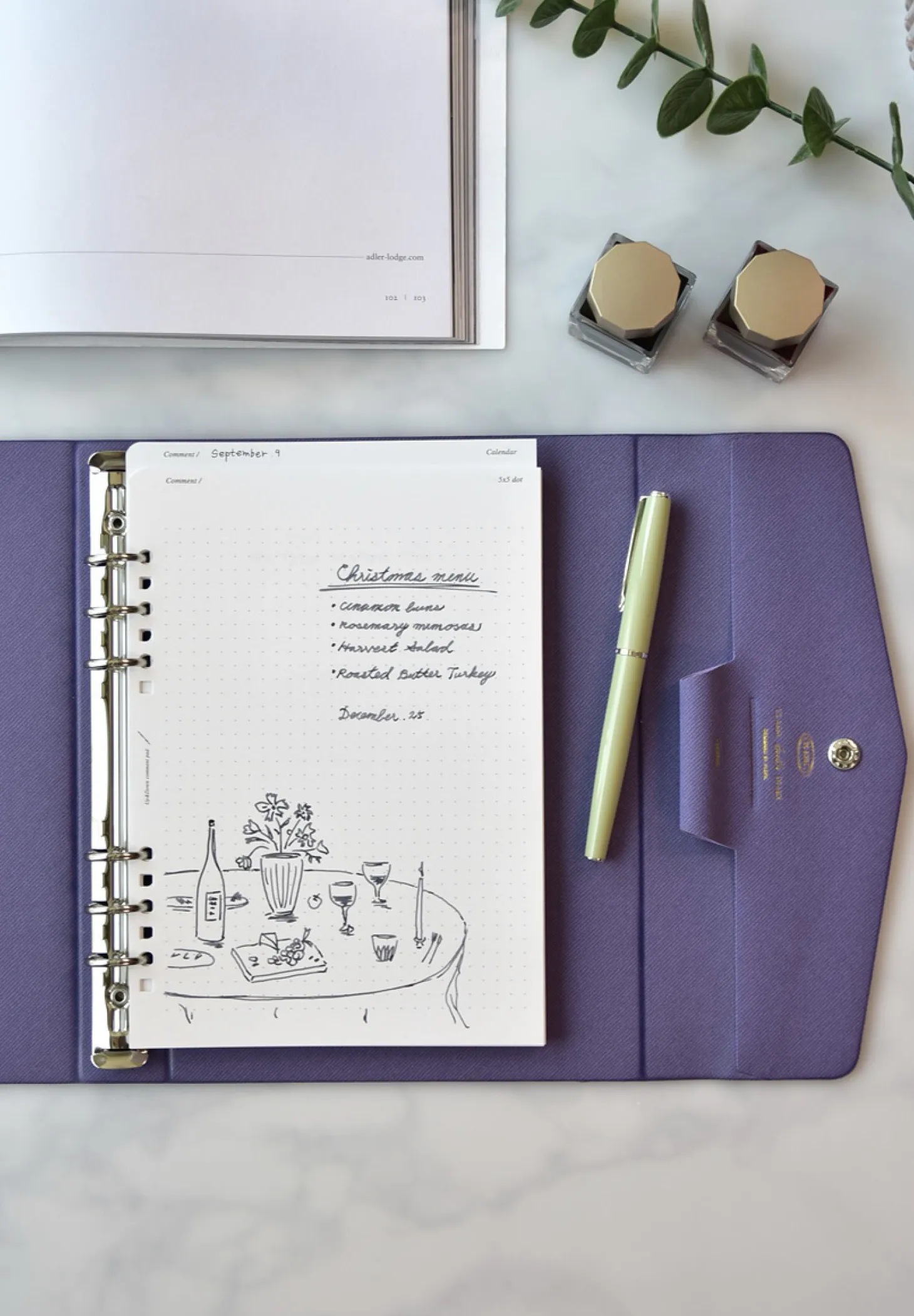 Classy Gentle 6 Ring A5 Binder v2