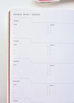 Classy Textured Leather B6 Weekly Planner