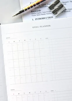 Classy Textured Leather B6 Weekly Planner