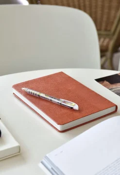 Classy Textured Leather B6 Weekly Planner